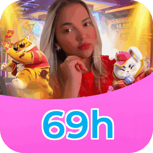 Plataforma 69h mostrando interface moderna, jogos certificados e recursos de segurança licenciados